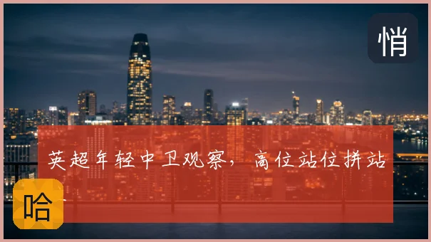 英超年轻中卫观察，高位站位拼站位