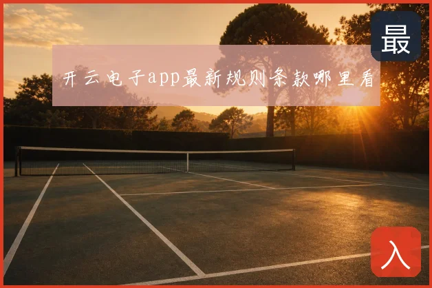 开云电子app最新规则条款哪里看